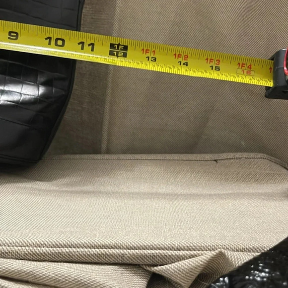 Brighton Leather crocodile print elements Purse with distressed hardware. - Picture 4 of 6